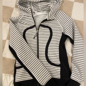 Lululemon striped scuba full-zip hoodie